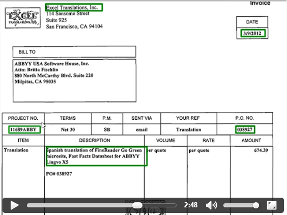 ABBYY FlexiCapture for Invoices Video - Accounts Payable Automation